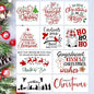 Christmas Stencils for Painting on Wood 12inch Large Christmas Stencil Xmas Holiday Stencils for Door Hanger/Pillow Cover/Wood Sign/Glass Block Decor
