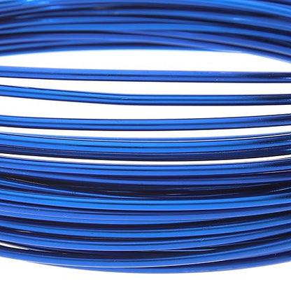 The Beadsmith Anodized Aluminum Wire – 12 Gauge – 39 feet – Blue Color – Bendable Craft Wire Used to Jewelry Making, Wire Wrapping, Sculpting, Floral, Modeling and Other DIY Arts & Crafts