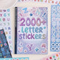 2000+ Pcs Alphabet Sticker for Journaling,Fun & Colorful Craft Letter Stickers for Junk Journal, Scrapbooking Supplies, Ideal DIY Decorative Gift for Women Teen Girls