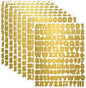 Starboling Letter Stickers, 1/2 inch Gold Alphabet Stickers, Self-Adhesive Vinyl for Mailbox Numbers, Bulletin Boards, Classroom & Home Decor, 0.5''