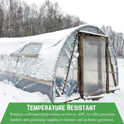 Farm Plastic Supply - Clear Vinyl Sheeting - 15 Mil - (4'6" x 100') - Vinyl Plastic Sheeting, Clear Vinyl Sheet for Storm Windows, Covering, Protection, Tablecloth Protector