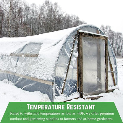 Farm Plastic Supply - Clear Vinyl Sheeting - 15 Mil - (4'6" x 45') - Vinyl Plastic Sheeting, Clear Vinyl Sheet for Storm Windows, Covering, Protection, Tablecloth Protector