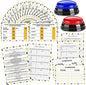 Office Party Friendly Feud Game with 2 Answer Buzzers, Team Building Feud Cards for Family Game Night Fun Trivia Quiz for Work Staff Coworkers Groups