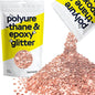 Hemway Glitter for Resin 100g Rose Gold Metallic Crystals for Epoxy Craft Super Chunky Flakes Tumblers Wax Melt