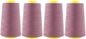 Mandala Crafts 4 Pack of Serger Threads Cones Spools - 40S/2 24000 Yards Polyester Mauve Threads for Sergers Machine and Overlock Quilting Sewing Machine