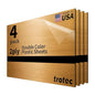 Trotec | Metallic Looking Acrylic Sheet | 12"x20"x1/16, 4 Pcs | Brushed Brass/Black | Metallic Finish - Scratch Resistant for Laser Engraving & Cutting,Printing,Glowforge,Name Plate | USA Made