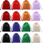 Shappy 16 Pieces Mini Dice Bags Velvet Drawstring Bag 4.1 x 3.3 Inch Drawstring Pouches Velour Christmas Storage Pouches for Dice, Jewelry, 8 Colors