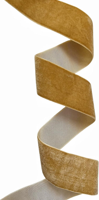 Velvet Ribbon, 1 1/2-Inch by 25-Yard Spool (Khaki)