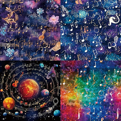 YASMEN 6"x6" Scrapbook Paper Pad - 24 Sheets of Patterned Cardstock for Card Making, Scrapbooking, Junk Journal, DIY Gift Cards - Single-Sided Decopodge Decorative Craft Paper