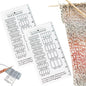 Quick Gauge Ruler, Gauge Ruler for Knitting and Crochet, Scarf Keychain Knitting No Counting Needed, Slide Sewing Rulers and Guides for Fabric Stitch Measuring Crochet Tool(2pcs)