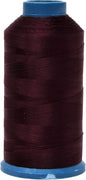 Mandala Crafts Bonded Nylon Thread Burgundy Heavy Duty Sewing Threads - 1500 YDs Size 69 210D T70 Tex 70 Thread for Leather Jeans Weaving Outdoor Marine Upholstery Threads