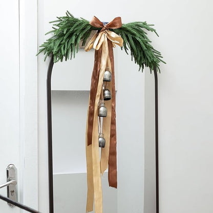 12 Pcs Artificial Norfolk Pine Branches - 18" Realistic Faux Christmas Greenery Stems Fake Evergreen Cedar Picks Winter Greens for Vase DIY Crafts Garland Wreath Indoor Outdoor Holiday Decor
