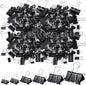 Yexiya 1000 Pcs Binder Clips Bulk Assorted Sizes Black Paper Clips Small Binder Clips Office Clips Bulk Mini Paper Clamps Multi Sizes for School Teachers Office Supplies (Multi Sizes)