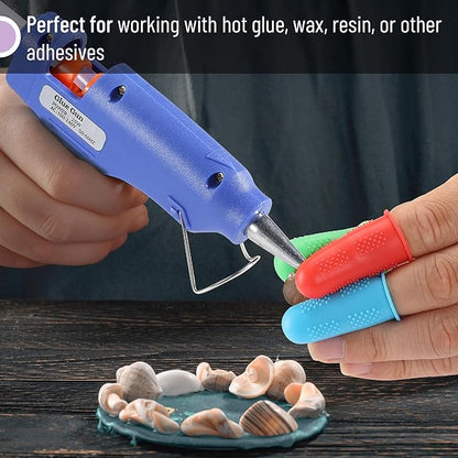 Mr. Pen- Hot Glue Gun Finger Protectors, 24 pcs, Assorted Colors Silicone Finger Protectors, Rubber Fingers Tips, Rubber Finger Covers, Rubber Finger Tips Protector, Finger Grip, Finger Rubber Tips