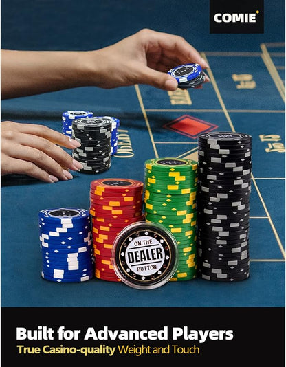 Clay Poker Chips,400PCS 14 Gram Chip Set with Deluxe Travel Case, Numbered Chips,Poker for Texas Holdem Blackjack Gambling…