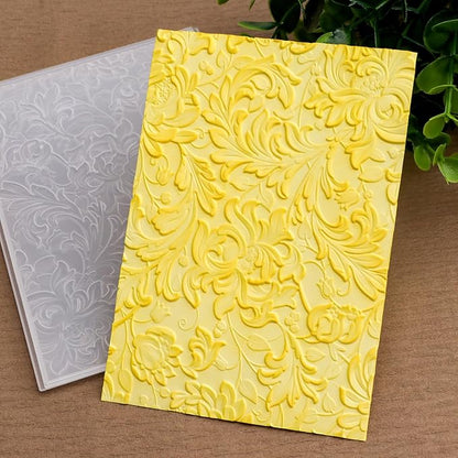 BAOFALI 3D Flowers Theme Plastic Embossing Folders Phoenix for DIY Scrapbooking Photo Album Card Paper Craft Decoration for Card Making,Embossing Template Paper Card Embossing Stencil