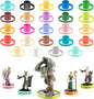Flexible Condition Rings Status Effect Markers (120 Rings for Standard & Large)- 24 Different Conditions DND Flexible Design- Easy Affix Base Slides Under Figure- Compatible w Pathfinder & RPG Games