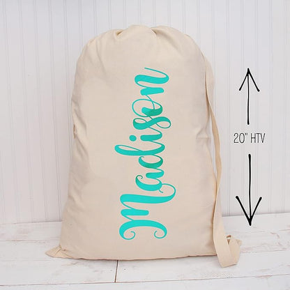 10 Yard x 20" Wide Roll Threadart Metallic Aqua Heat Transfer Vinyl Film | Compatible with Venture Explore and Maker, Silhouette Cameo, & Large Format Cutters