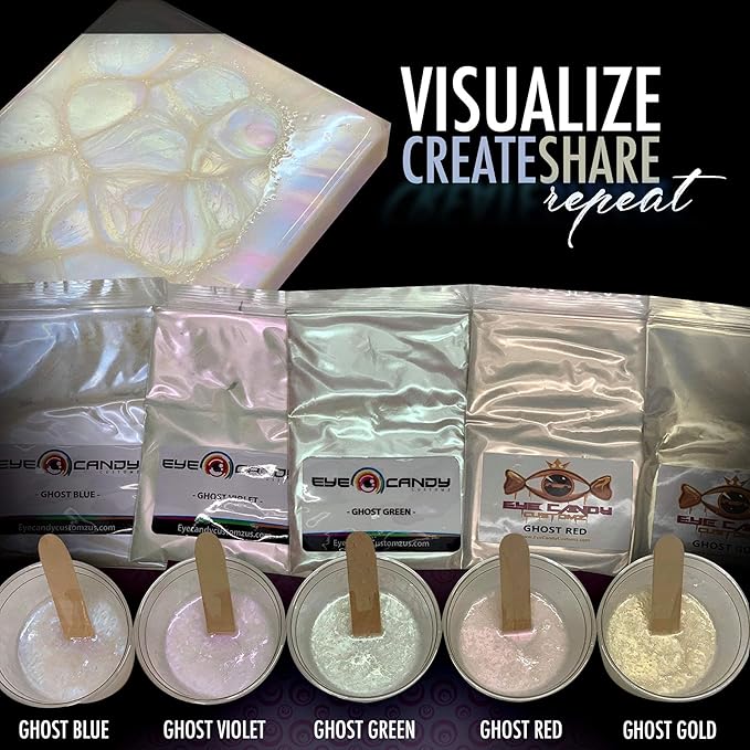 Eye Candy Premium Mica Powder Pigment “Glimmer Ghost Gold” (50g) Multipurpose DIY Arts and Crafts Additive | Woodworking, Bath Bombs, Resin, Paint, Epoxy, Soap, Nail Polish (Glimmer Ghost Gold, 50G)