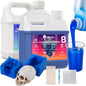 BBDINO Silicone Mold Making Kit, Liquid Silicone for Molds Making 30A Sapphire Blue, High Strength Silicon Rubber 4.4 lbs, 1:1 by Volume Ideal for Mold Casting of Resin/Jewelry/Candle/Concrete/Plaster