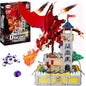 WINNER SPACE Medieval Dragons Castle Building Sets, Guarding Dice Tower Kits, Red Dragon Medieval Castle Sets Toys for Ages 8-13, Dragon Model Decor, Idea Gifts for Boys, Kids, Adult Fans (927 Pcs)