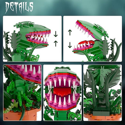 Audrey 2 Cannibal Flower Building Block Set, Little Shop of Horrors Piranha Plant with Openable Mouth Toy Collection, Great Birthday, Christmas, Halloween, for Kids 6+, TV Fans (342 PCS)