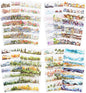 80 Sheet Nature PET & Washi Sticker Book Set, Pre-Cut Landscape Stickers for Scrapbooking, Journaling, and DIY Crafts