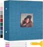 Zesthouse Photo Album Self Adhesive with Picture Display Window, 3-Ring Scrapbook Albums 60 Pages Holds 8x10 5x7 4x6 Photos, DIY Photo Book Ideal Gift for Family Wedding Baby