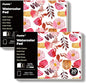 Funto Watercolor Pad, 2 Packs, 10×7", 20 Sheets Each, 140lb/300gsm, 100% Cotton, Glue Bound, Easy Tear Heavyweight Art Paper for Painting