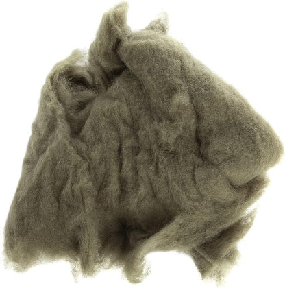 Desert Breeze Distributing Maori Wool Carded Batting, 100% Natural New Zealand Wool Made by DHG in Italy for Needle Felting, 3.5 OZ, 27 Micron, Color Moss Green