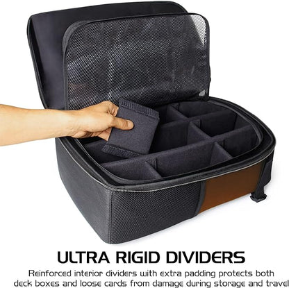 ENHANCE MTG Backpack TCG Card Storage - TCG Backpack for Deck Boxes, Sleeved Cards, Playmats, MTG Accessories