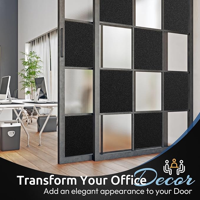 rabbitgoo Blackout Window Film, Sun Heat Blocking Privacy Cover for Glass, Removable Opaque Room Darkening Dark Black Out Window Covers Tint Shades for Home Day Sleep Light Blocker 17.5 x 78.7 Inches