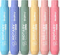 Nicpro 6 Pack Rotary Retractable Erasers Pen Style, Aesthetic Pastel Twist Erasers in Rainbow Colors, Clean Erasing TPE Eraser for School Supplies, Office, Drawing & Journaling