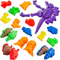 USA Toyz Dinosaur Sand Molds Beach Toys for Kids- 23pk Sandbox Toy for Toddlers, Compatible with Foam or Molding Clay, 3D Beach Sand Castle Building, Water Tables, Indoor Outdoor Sensory Toys for Kids