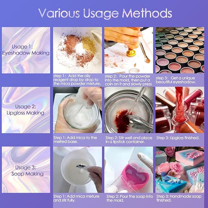 Ceya Mica Powder, 1.8oz/ 50g Dark Brown Lip Gloss Pigment Powder, Cosmetic Grade Soap Making Colorants Candle Dye for Epoxy Resin, Kintsugi Repair, Body Butter, Bath Bomb, Eye Shadow, Resin Craft,Nail