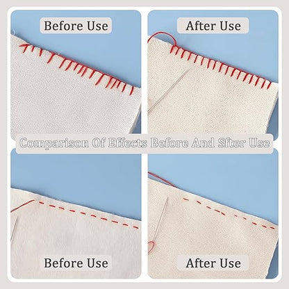 1 PCS Square 3mm Edge Lock Seam Guide, Mini Sewing Finger Ruler for Hand Sewing, DIY Sewing Kit Tool, Sewing Needle Gauge Measuring Guide, Square White