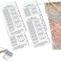 Quick Gauge Ruler, Gauge Ruler for Knitting and Crochet, Scarf Keychain Knitting No Counting Needed, Slide Sewing Rulers and Guides for Fabric Stitch Measuring Crochet Tool(4pcs)