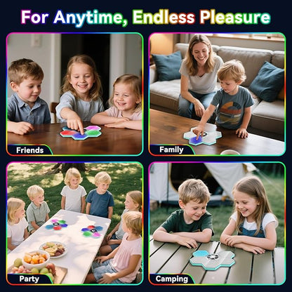 Light Up Memory Game Handheld Electronic Toys with Lights and Sound Effects, Smart Multi-Function Desktop Metronome, Puzzle Memory Rhythm Training Board Challenge for Kids Ages 3 4 5 6 and Up