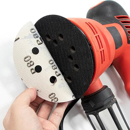 100 Pcs 5 inch Wet Dry Sanding Discs Grit 180 Hook and Loop 8 Hole Silicon Carbide Orbital Sander Sandpaper