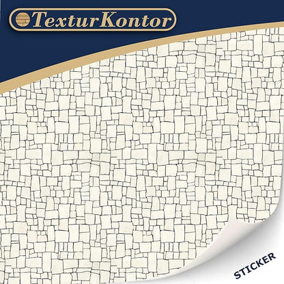 3 Sheets Self-Adhesive Decorative Film Paving Stones and Surfaces for Model Making in Scale 1:87 Scale H0 (UK: 3.5 mm Scale) (Broken Mosaik)