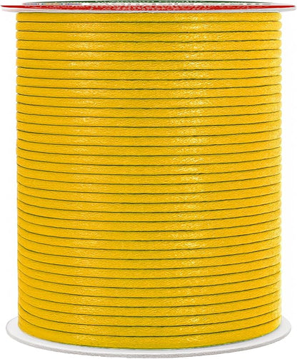 Mandala Crafts 2mm 109 Yards Mustard Yellow Cotton Waxed Cord for Jewelry Making Bracelet Cord Waxed String - Beading String Thread Jewelry Cords for Necklaces String