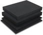 Coengwui Pick and Pluck Foam Inserts, Pre-Cubed Pick Apart Sheets for Crafts Toolbox Game Box Camera Cases Drawer Storage (2Pack 16 x 12 x 2" with 0.4" Bottom Padding)