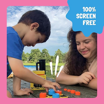 GiiKER Tic Tac Toe Bolt Game, Original 3-in-1 Handheld Puzzle Game, Portable Travel Games for Car Ride, Toys Gift Idea for Kids and Adults, Birthday Gifts for Boys Girls