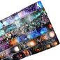 6 Rolls Fantasy Washi Tape Set – Non-Repeat Magical Forest and Galaxy Designs for Scrapbooking, Journaling, Planner, DIY Crafts with Storage Clip