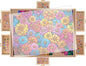 2000 Pieces Rotating Puzzle Board with 6 Drawers, Lazy Susan & Transparent Cover, 40.1"x28.5" Portable Wooden Jigsaw Puzzle Board, Great Gift for for Puzzle Enthusiasts