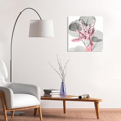Empire Art Direct Frameless Free Floating Tempered Glass Panel Graphic Wall Art Ready to Hang, 24" x 24", Eucalyptus Bush 1