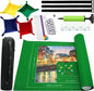 Portable Puzzle Mat Roll Up - with 9 Glue Sheets, Sorting Trays, Hand Pump, Inflatable Tube, and Storage Bag - Perfect for Kids and Adults (Green, 1500pcs)