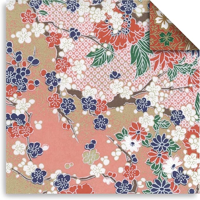 Origami Paper Kit 100 Sheets 6 Inch Square Double Sided Color 20 Vivid Colors for Hand Crafts Origami Paper Arts Creativity.Japanese Style