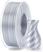 ELEGOO Silk PLA Filament 1.75mm Silver Grey 250g, Shiny 3D Printer Filament Dimensional Accuracy +/- 0.02mm, 250g Spool Fits for Most FDM 3D Printers