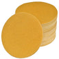 6-Inch No-Hole Hook and Loop Sanding Discs 120-Grit, Random Orbital Sandpaper for Automotive and Woodworking, 100-Pack